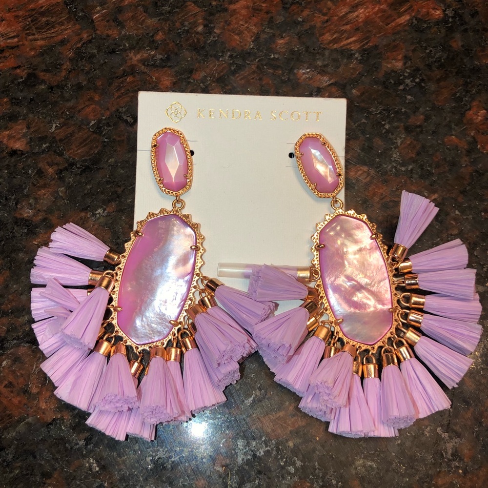 Kendra Scott Cristina rose gold tassel earrings ✨